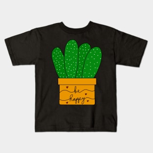 Cute Cactus Design #138: Happy Cacti Bunch Kids T-Shirt